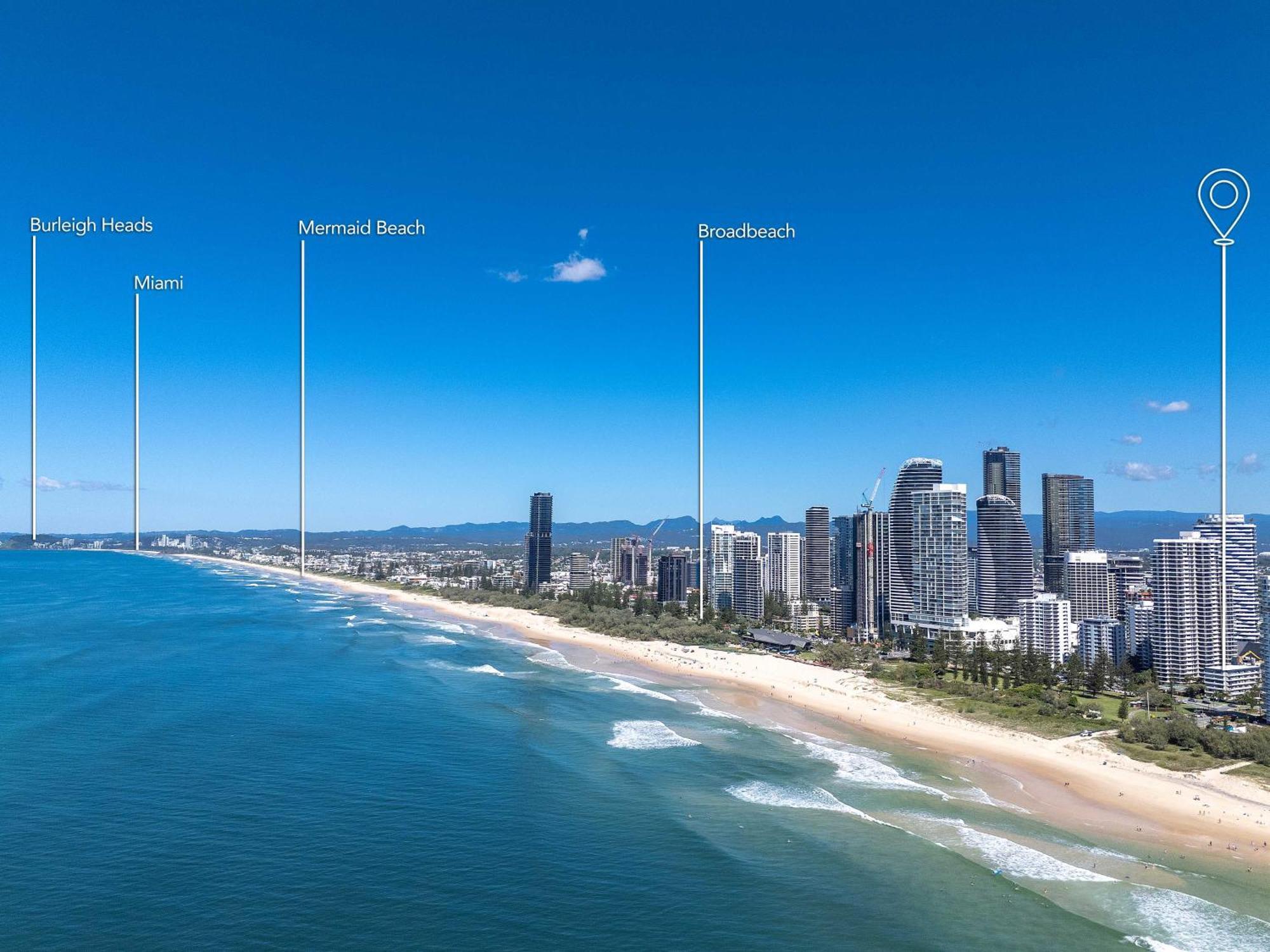 Hi Ho Beach Apartments On Broadbeach Gold Coast Kültér fotó