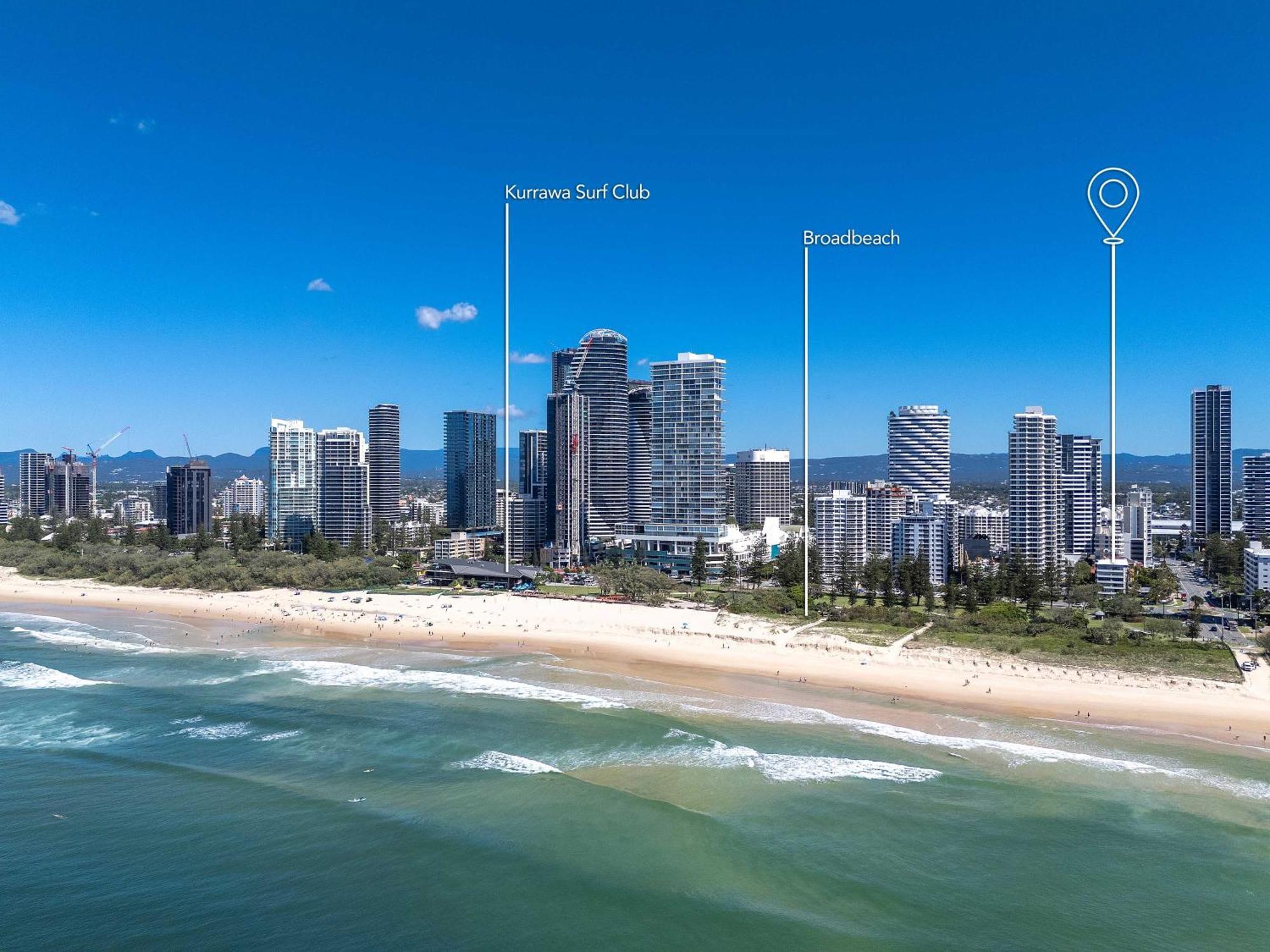 Hi Ho Beach Apartments On Broadbeach Gold Coast Kültér fotó