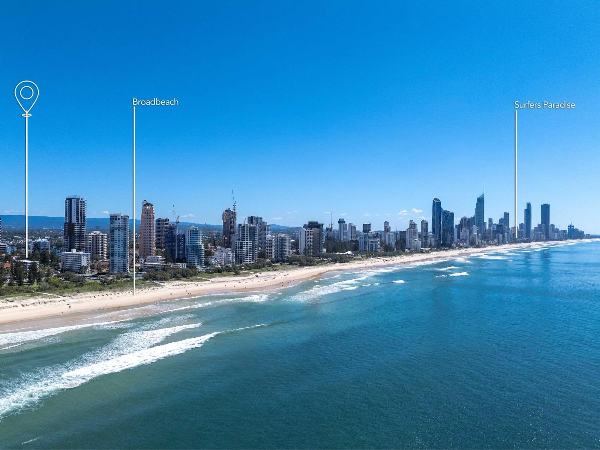Hi Ho Beach Apartments On Broadbeach Gold Coast Kültér fotó